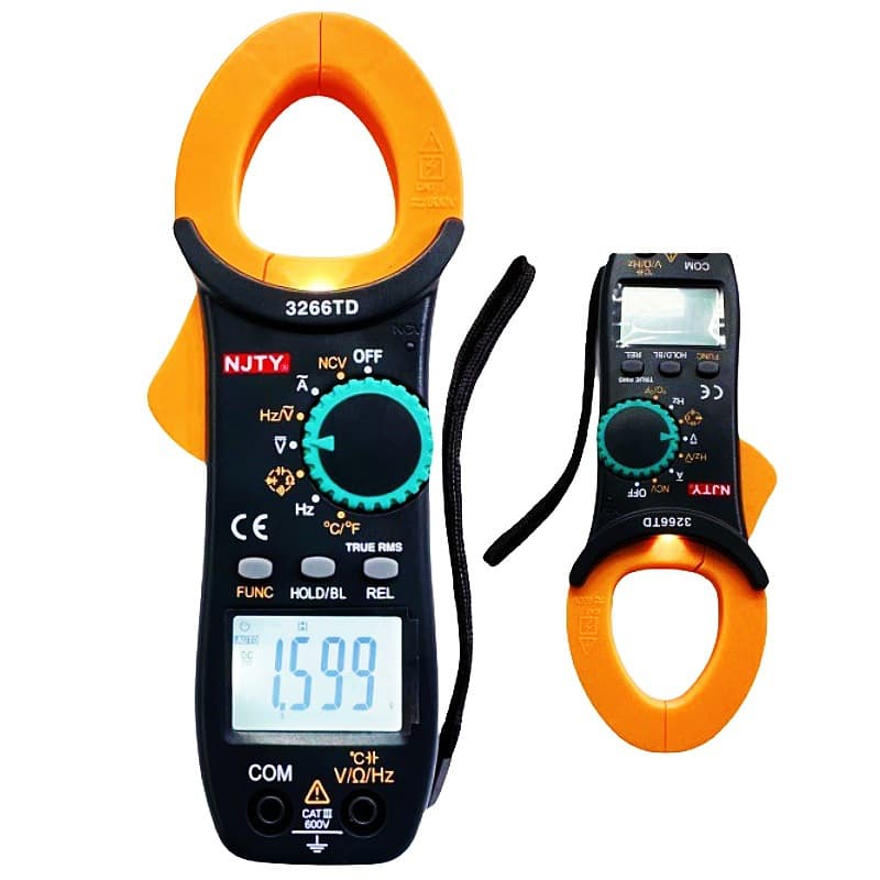 AC Clamp Meter Ammeter Nanjing Tianyu 3266TD Clamp Current Meter Large Screen with Cloth Bag Capacitance