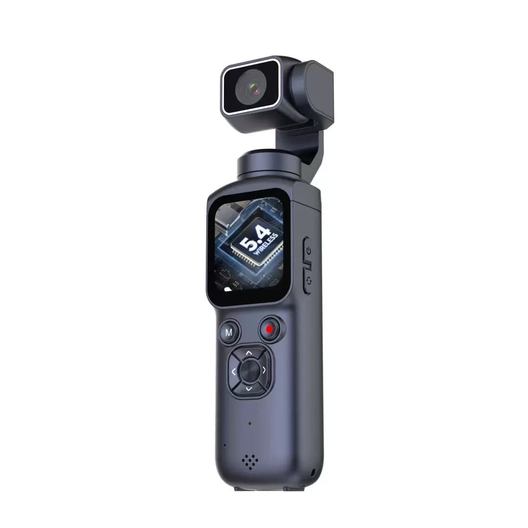 Cross-Border Best-Selling 4K Camera Handheld Gimbal Stabilizer with Motion Anti-Shake, Face Tracking, Touchscreen, and WiFi Connectivity with Phone