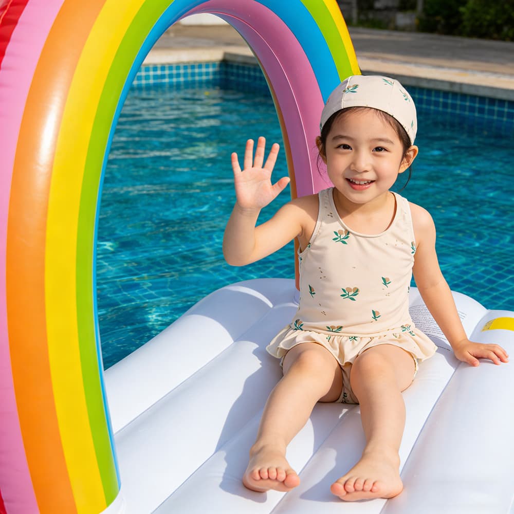 Girls' Backless Halter One-Piece Swimsuit, Children's Casual Vacation Hot Spring Swimsuit, Toddler and Young Children's Swimwear Wholesale