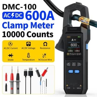 FNIRSI DMC100 AC/DC Current Clamp Meter Digital Multimeter