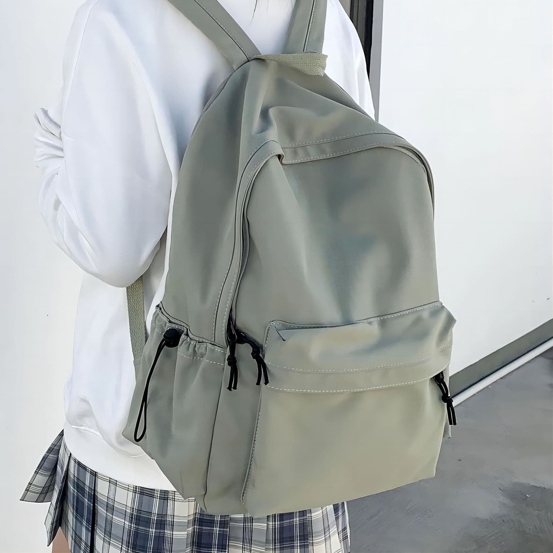 Backpack Men's Minimalist Large Capacity Travel Bag Casual Cross-border Japanese Korean Style for Middle High School College Students