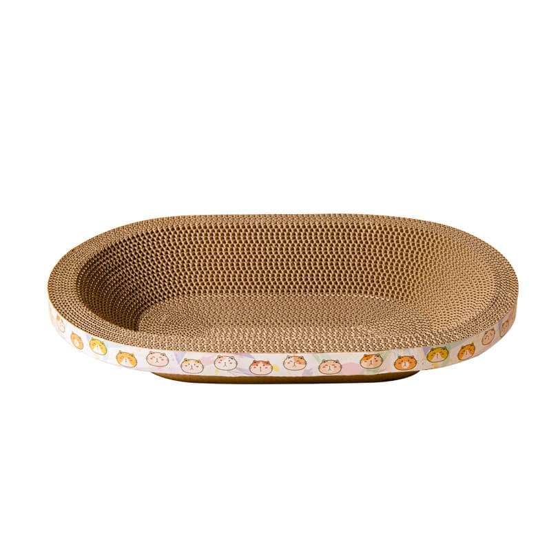 Cat Scratcher Board Toy Cat Bed Thickened Corrugated Cardboard Wear-Resistant No Shedding Cat Scratch Pad Integrated Toy Cat Scratch Board