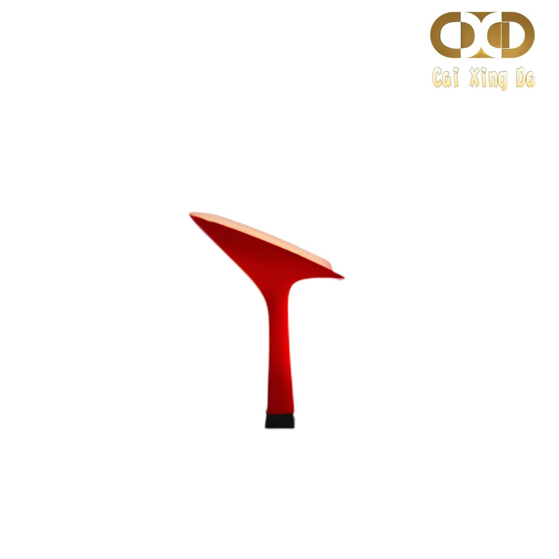 Caixingda Shoe Material Heel 99897 Red-Orange Color Block 3D Geometric Cube Design Fashion Niche Hot Girl Style High Heels