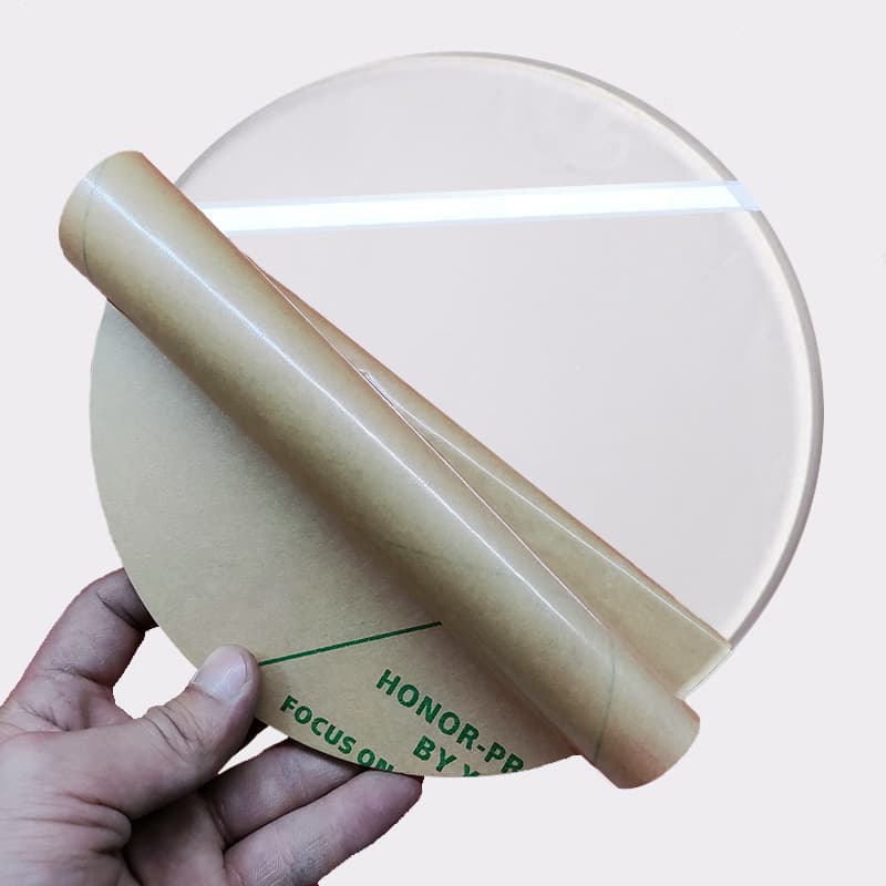 Transparent acrylic round sheet, plexiglass mirror sheet, 2mm round plate, laser DIY figurine, PMMA, factory direct sales.