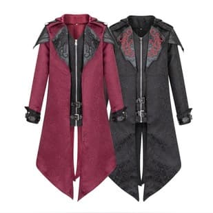 2023 Amazon European Medieval Halloween Retro Coat Gothic Performance Costume Gothic Style