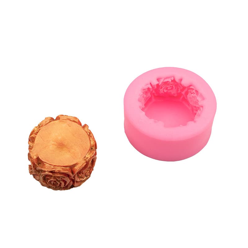 Silicone Fondant Mold DIY Baking Mold Bucket Rose Cylinder Handmade Soap Cake Mold Cake Tool