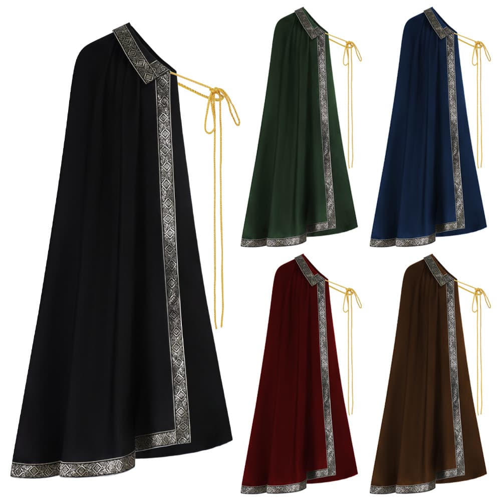Medieval cos clothing Renaissance lace short knight cape Cross-border literary retro shawl Halloween factory