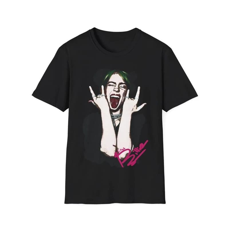 Retro Billie Eilish T-shirt Popular Concert