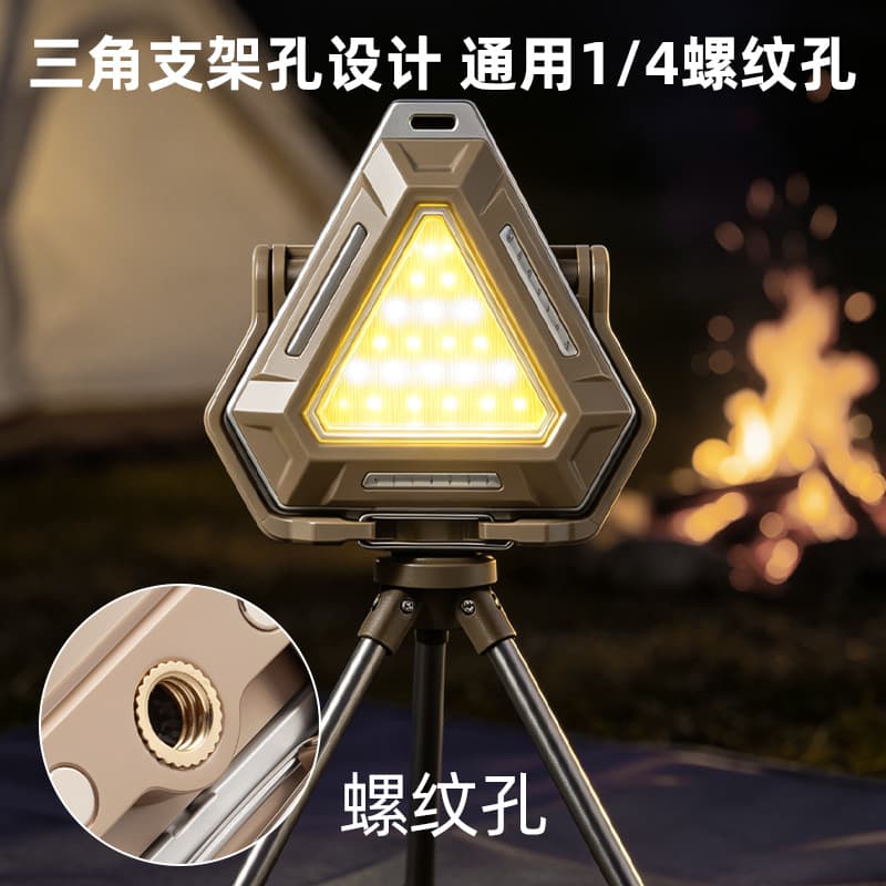 Cross-border White/Yellow Magnetic Work Light USB Rechargeable Outdoor Emergency Light with Red/Blue Warning for Repair Work