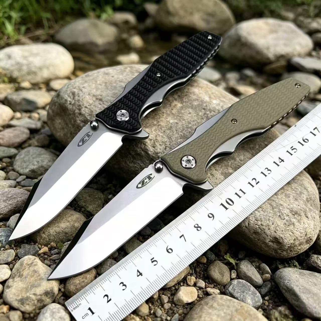 ZT0393 Folding Knife Outdoor Camping Gear Tool Knife Fruit Knife G10 Handle Car EDC Sheath