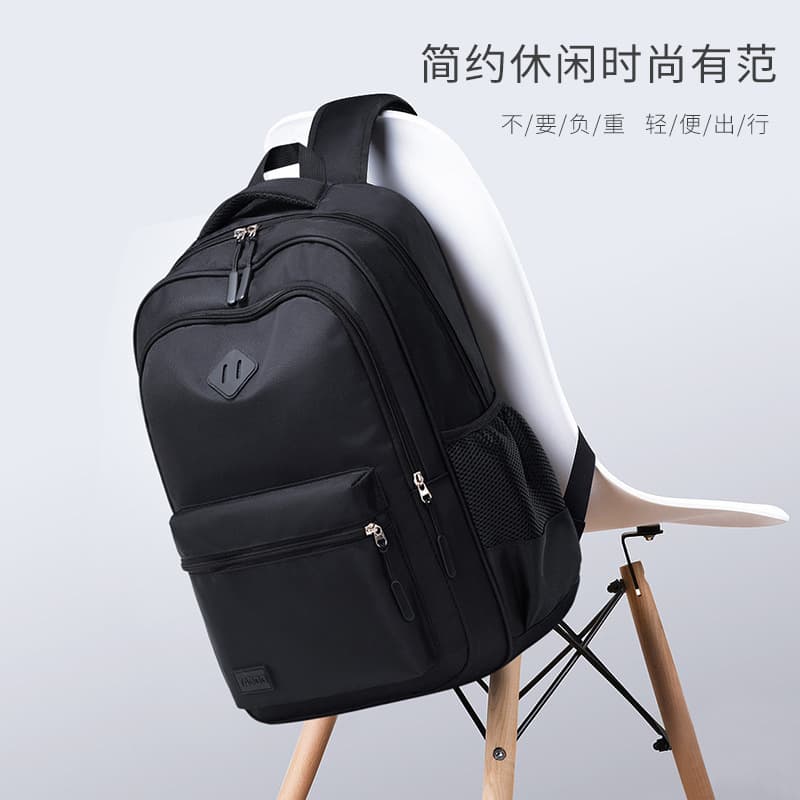 Backpack Large Capacity Wear-Resistant School Bag Men's and Women's Casual Backpack Business Computer Bag Travel Bag Trendy 24 Export Backpack