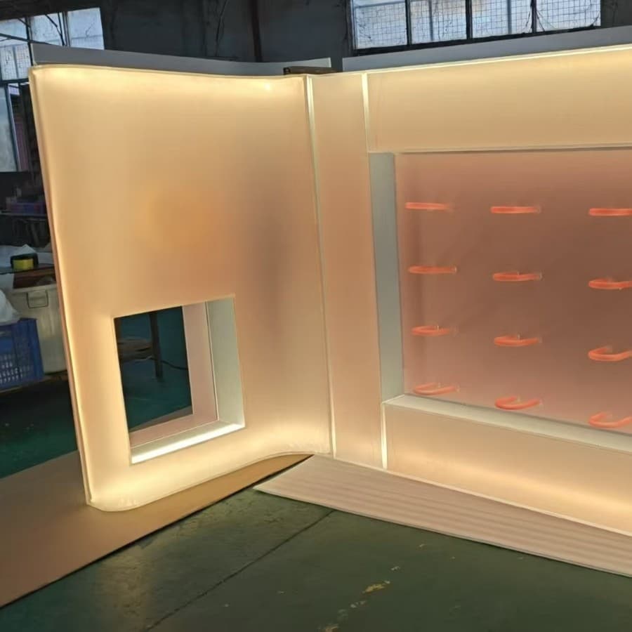 Glowing Acrylic Decorative Walls - Illuminated Display Cases, Custom Large Acrylic Decorative Ornaments and Lighting Fixtures