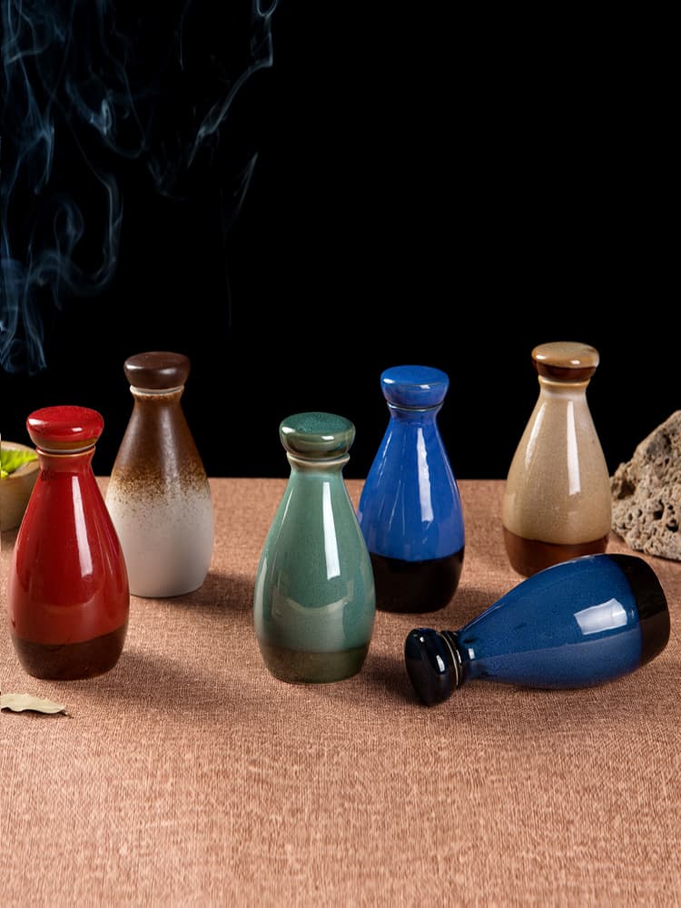 Jingdezhen Antique Wine Pot Ceramic Small Bottle Creative Ancient Style Baijiu 2 Liang 3 Liang Half Jin