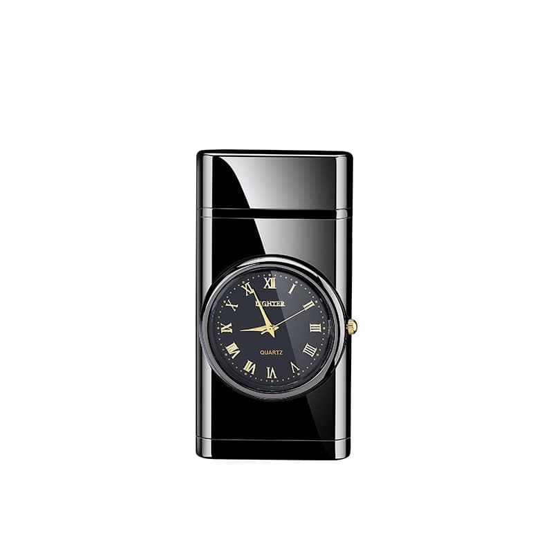 HF602 Watch Creative Direct-Fill Inflatable Lighter, Metal Windproof with Rainbow Light, Factory Direct