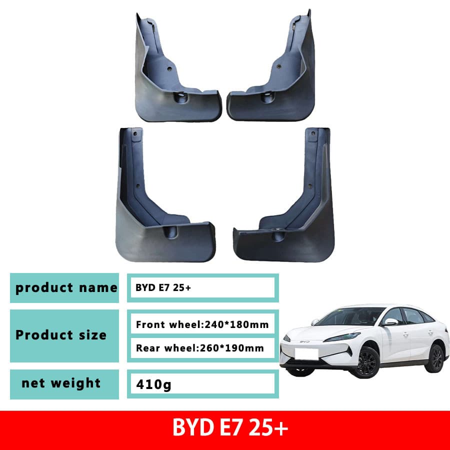 Genuine BYD e7 Car Mudguards BYD e7 Mud Flaps Custom Accessories