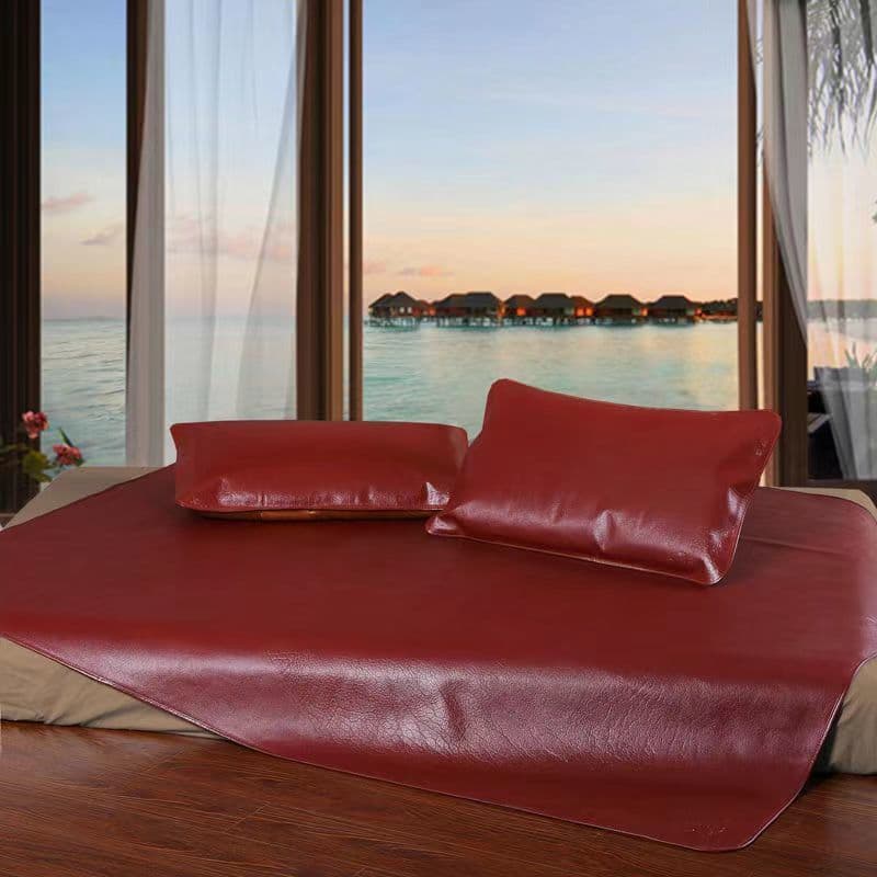 Summer Top Layer Water Buffalo Leather Cooling Mat Foldable Soft Mat