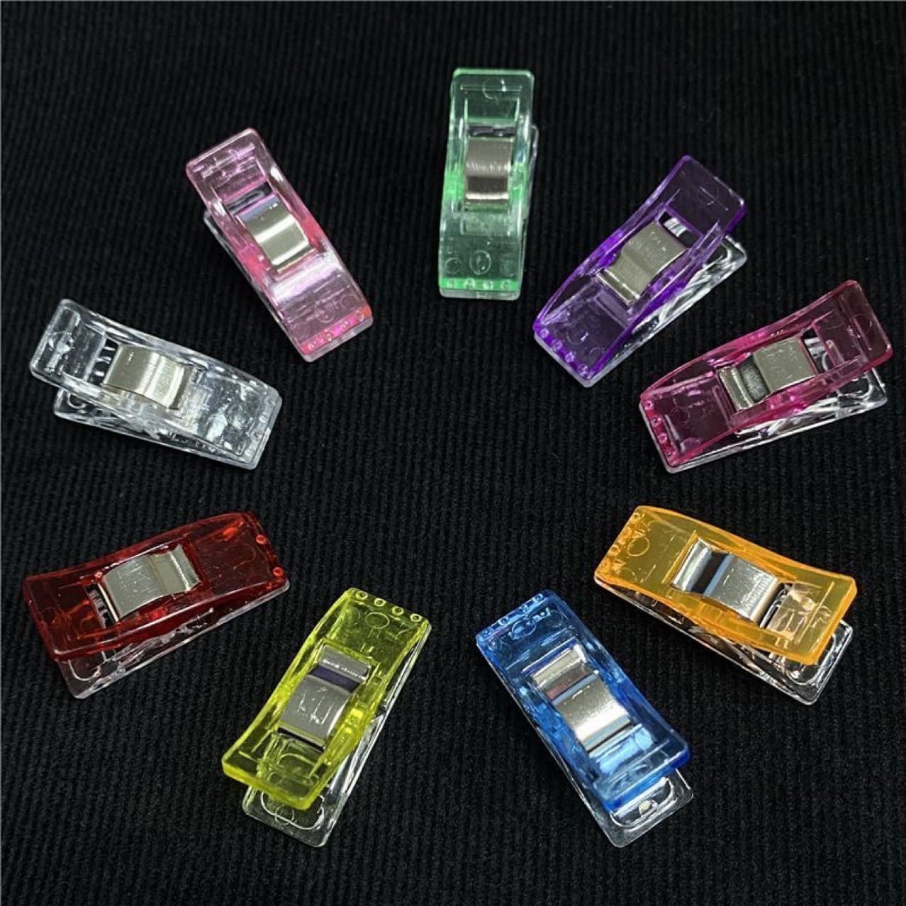 Factory Direct Hot-Sale Plastic Edge Clips, Axe Clips, Small Plastic Clips, Sewing Positioning Clamps, Colored Clips