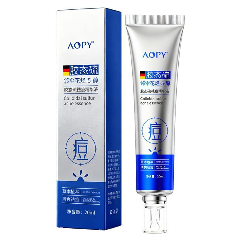 AOPY Colloidal Sulfur Acne Removing Essence Herbal Acne Removing Colloidal Sulfur Salicylic Acid Acne Removing Acne Fading Essence