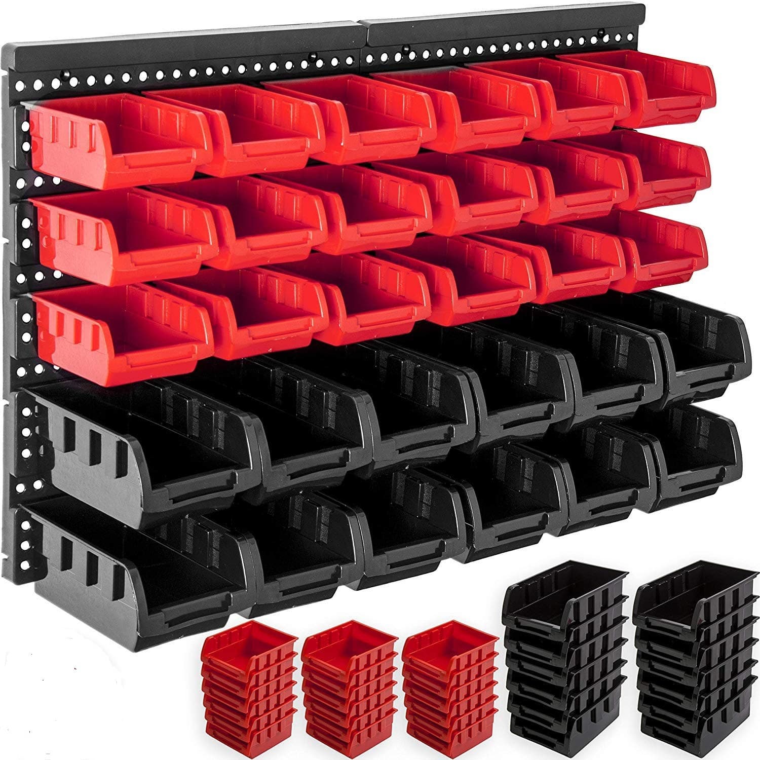 Cross-border Supply 30-Grid Plastic Parts Box Wall-Mountable Tool Storage Box Screw Electronic Component Sorting Storage Box