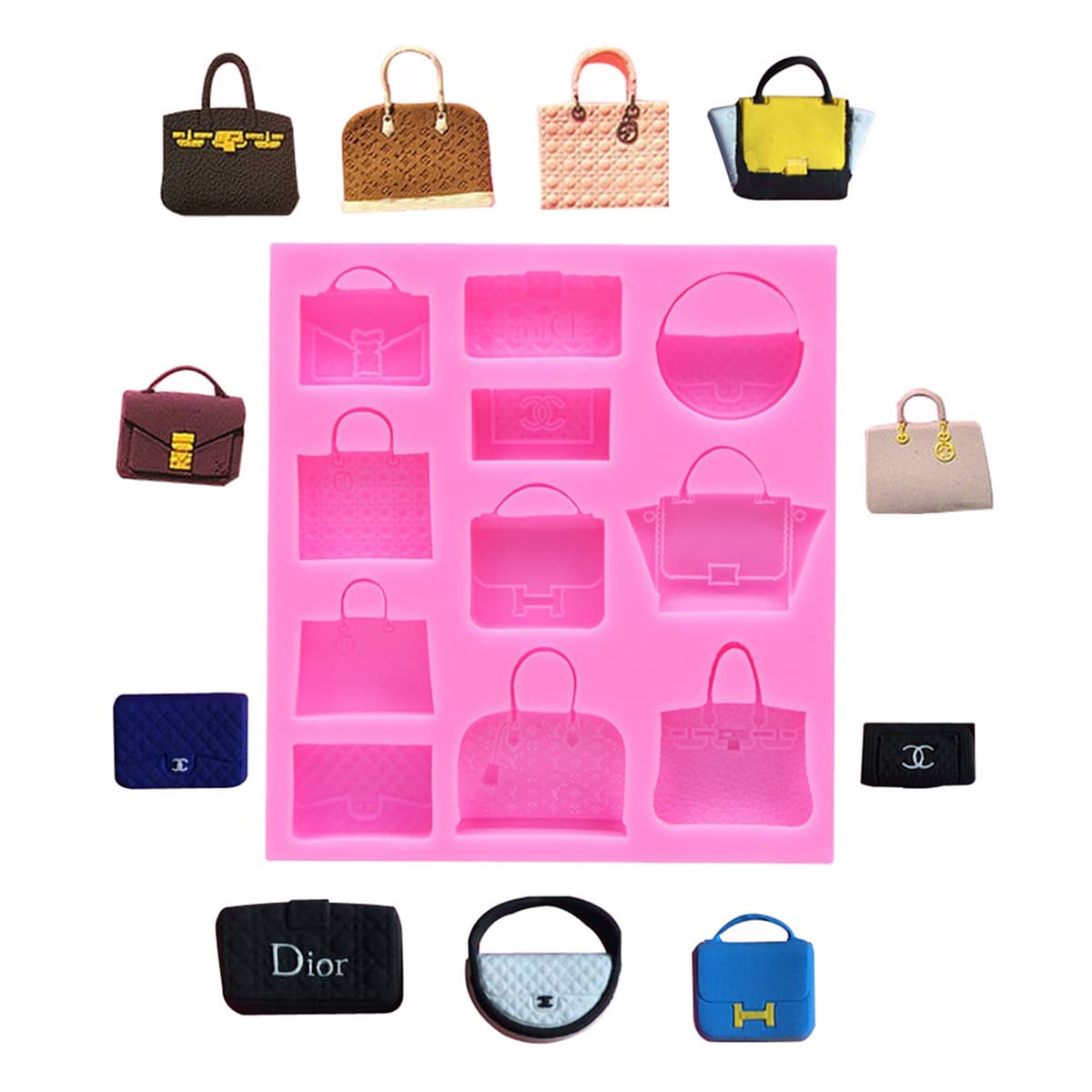 Bag DIY Cake Fondant Baking Mold Liquid Silicone Mold D057