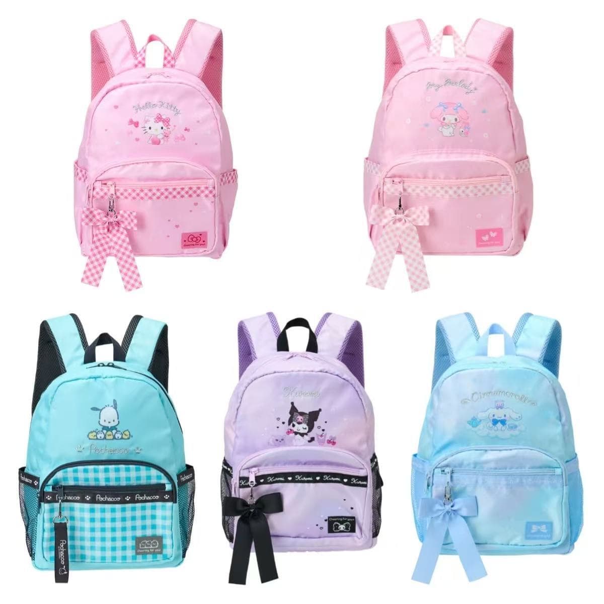Sanrio Japan Hello Kitty Backpack Cartoon Girls Cute Kids School Bag Kuromi My Melody Small Backpack