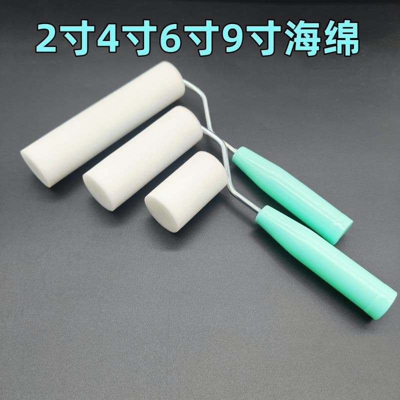 Sponge Roller 2 4 6 9-inch Water-based Paint Coating Polyurethane Art High Density Tool Wood Paint Latex Paint Direct Shipping