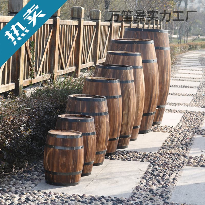 Beer Barrel Oak Barrel Wine Barrel Wooden Red Wine Barrel Decorative Ornament Bar Wedding Photography Prop