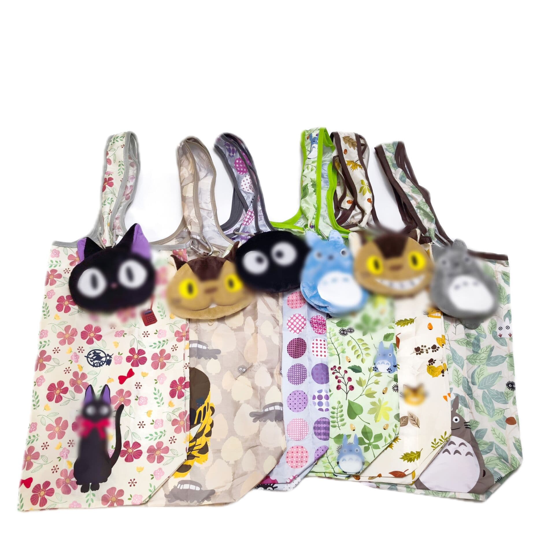 Japanese order Oxford cloth cartoon printed doll storage shopping bag