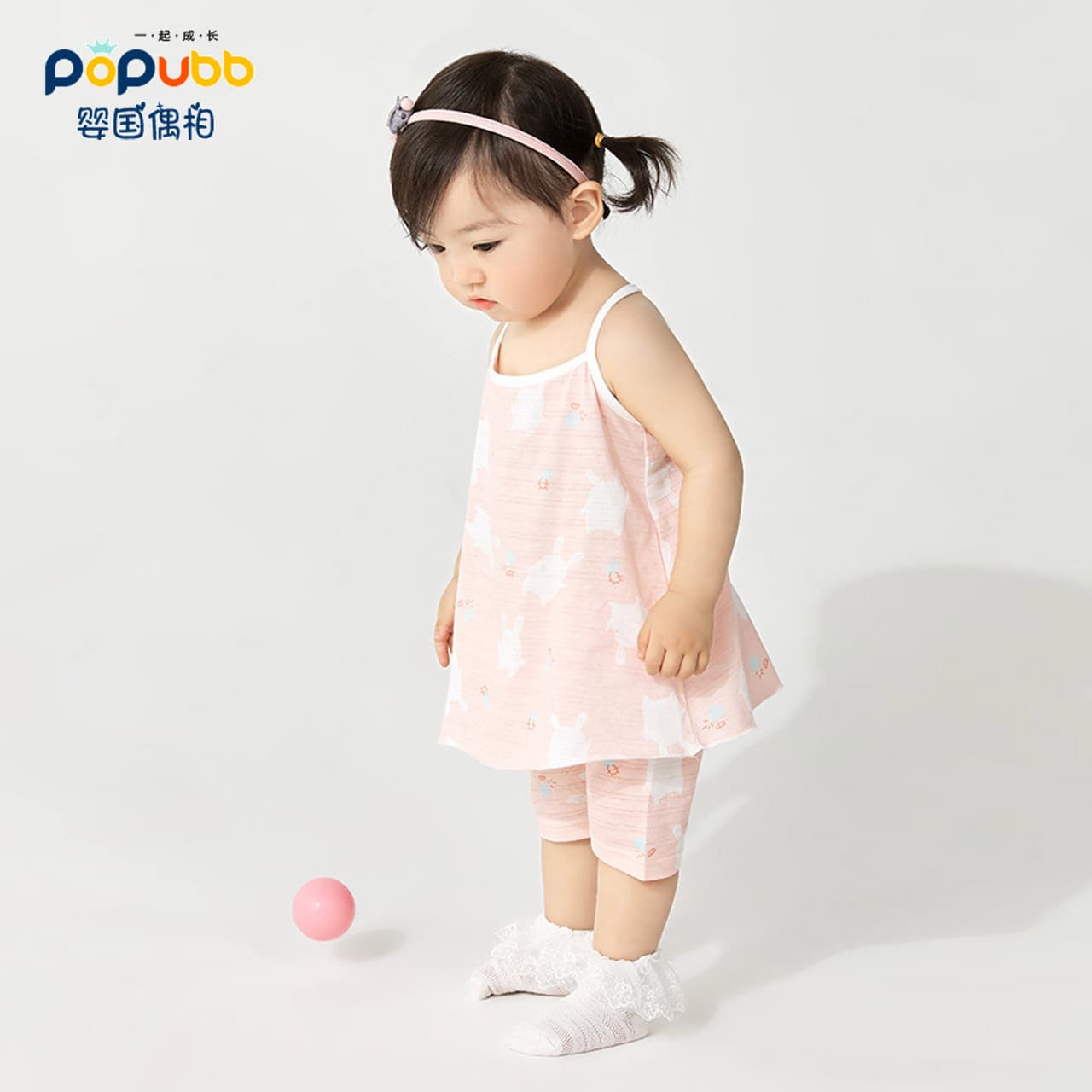 Baby Dress Cotton Strap Dress Trendy Girls Summer Floral Toddler Sleeveless Dress Nightgown Wholesale