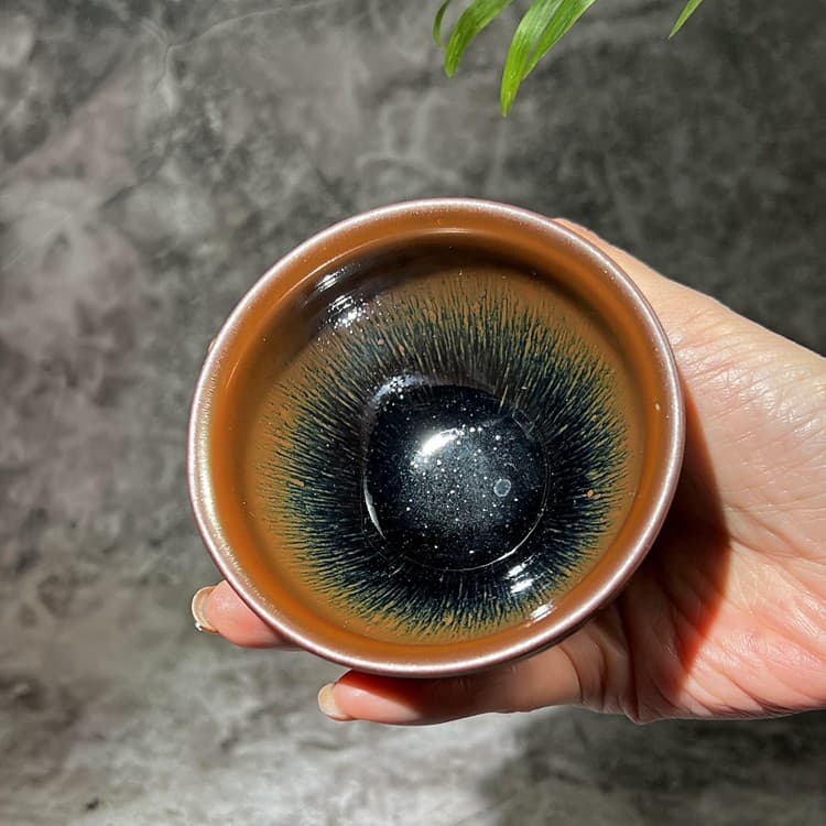 Wholesale Retro Hare's Fur Nanping Jianyang Jian Zhan Tea Cup Gongfu Host Cup Silver Fur Cup, Personal Tea Cup Iron