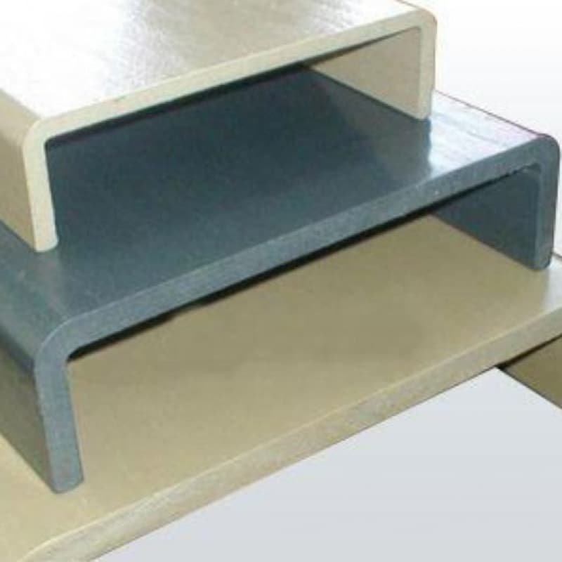FRP Pultruded Profiles, Channel Steel, High-Strength U-Channel, Square Tubes, Round Tubes, C-Channel Steel for Building Curtain Walls, Factory Supply