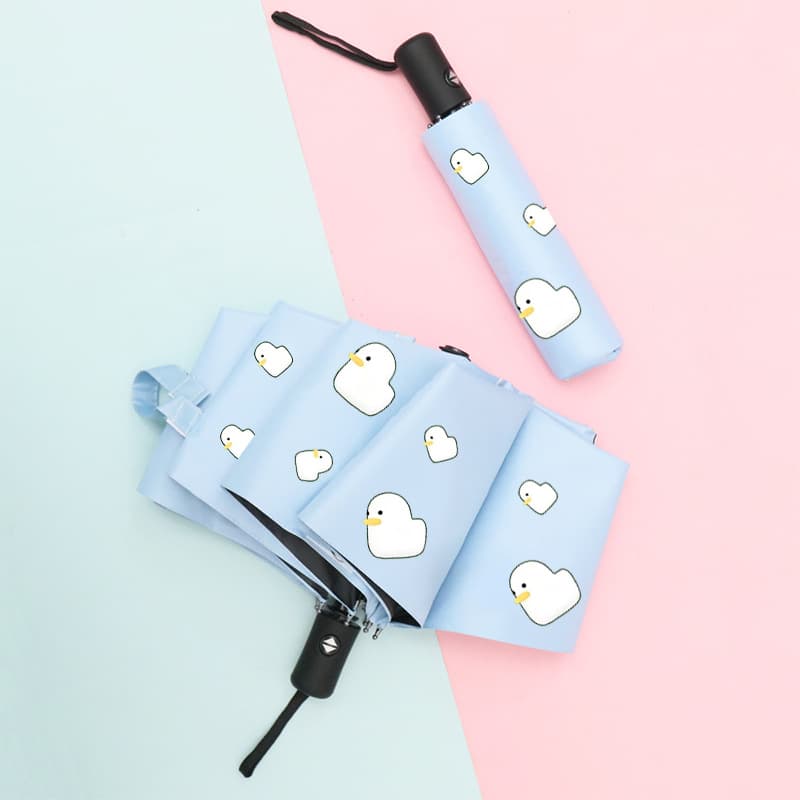 Umbrella fully automatic manufacturer batch goods sunny or rainy sun protection girls sun umbrella summer sun protection UV gift