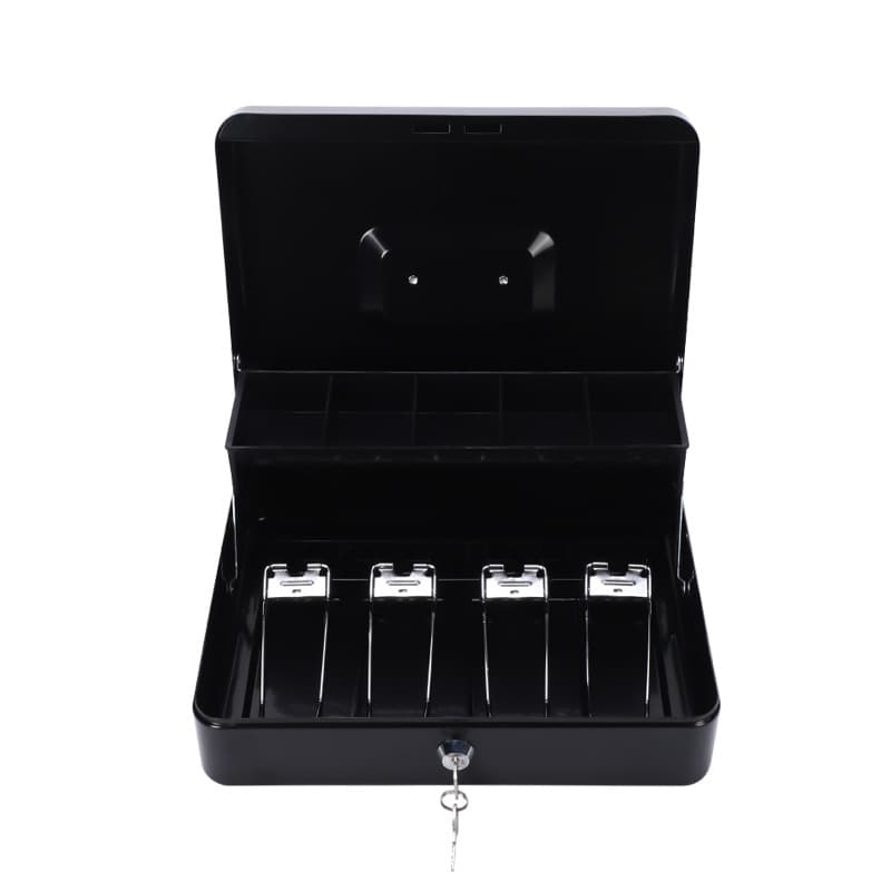 Factory Supply Key-Type Metal Cash Box Ticket Clip Money Box for Shopping Malls Supermarkets Convenience Stores