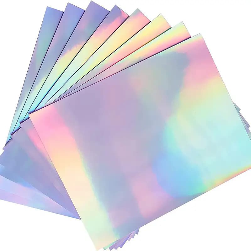 10 sheets, printable holographic sticker vinyl sticker for inkjet laser printer