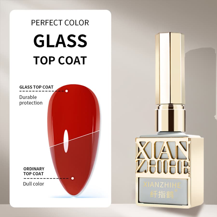 15ml Tempered Top Coat (Base Gel) Nail Gel, Nail Functional Gel for Base Coat, Top Coat