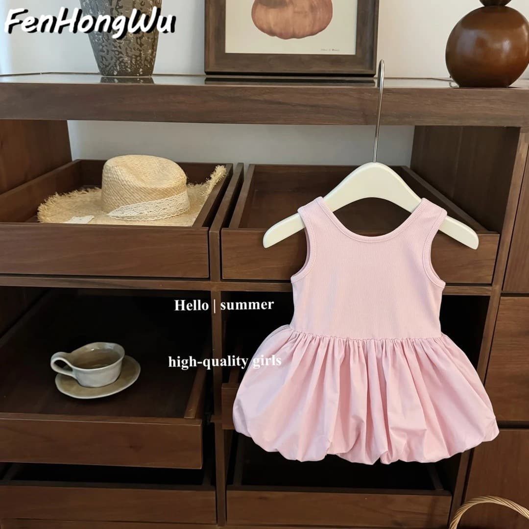 [Pink Room] New ballet aesthetics for summer! Baby girl pink sweet little backless fashionable buds fashionable