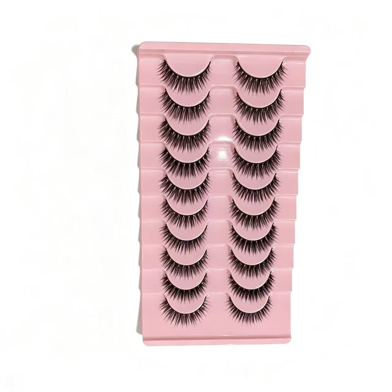 10 Pairs Hard Stem False Lashes, Natural Comic Little Devil Lashes, Hard Stem Lashes Can Support Fake Eyelashes