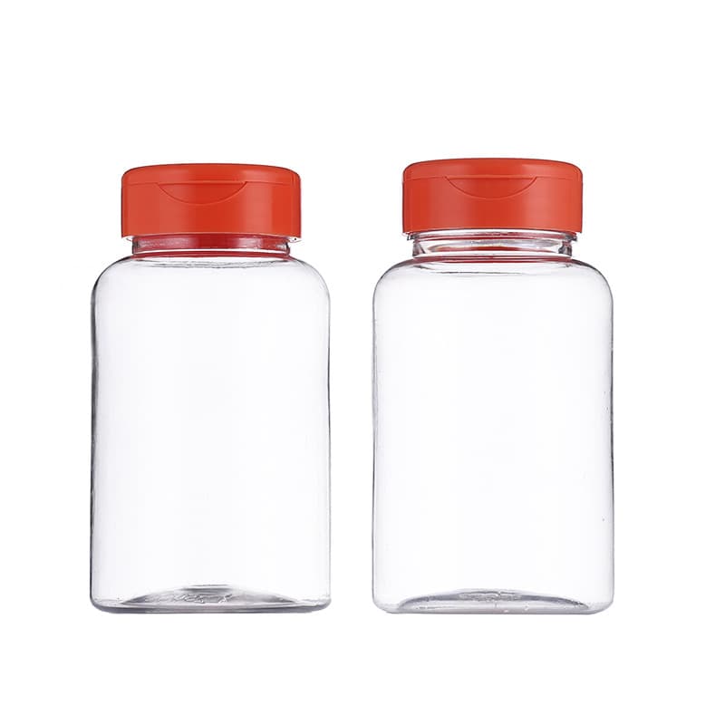In Stock Clear Bottle Wide Mouth Dispensing Bottle PET 250CC Liquid Bottle Powder Bottle Plastic Empty Bottle Sealed Jar