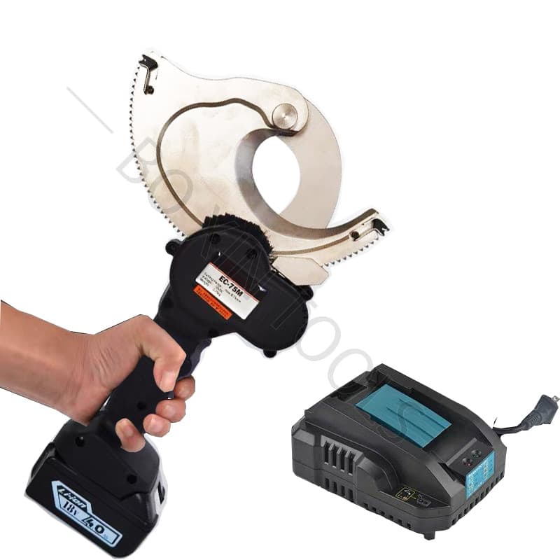 Portable EC-50/65/75/75/85 Copper/Aluminum Armored Cable Cutter Steel Core Aluminum Strand Rechargeable Electric Ratchet Cutter