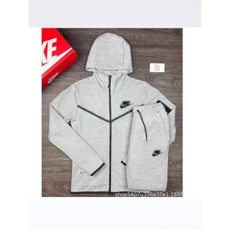 Men's NK Sport Fashion Casual Versatile Set European and American Spring Autumn New Hooded Outdoor Hiking