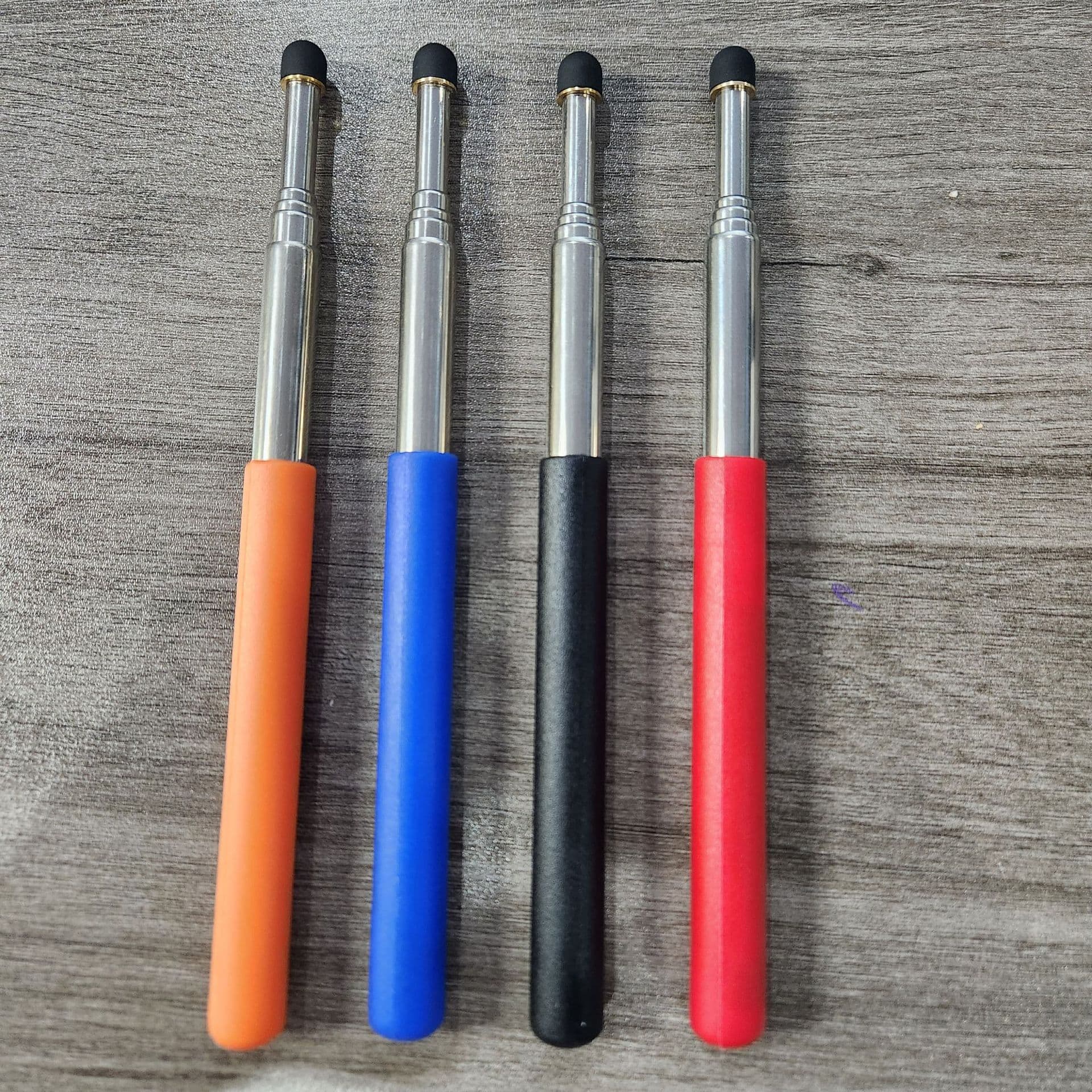 In stock 1m, 1.2M retractable baton, touch pointer, electronic whiteboard pen, teaching rod for touch all-in-one machines.