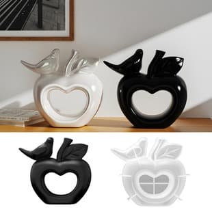 Deyi Life DIY Resin Mold Hollow Apple Bird Ornament Silicone Mold Artist Home Decoration Ornament