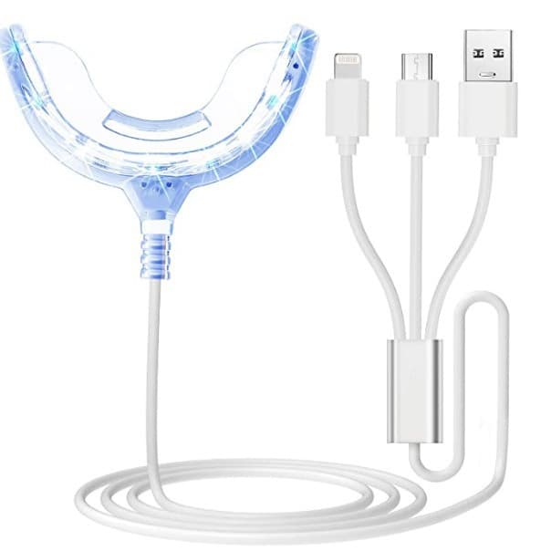 3-in-1 USB Android Apple Connector 16-LED Teeth Whitening Light Cross-Border