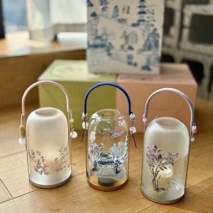 Beast House Osmanthus Oolong Sakura Sake Style Lantern Scented Candle Gift Set