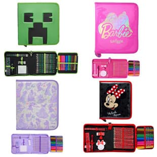 Australia Smiggle Stationery Set for Primary and Secondary School Students, Large Capacity Pencil Bag, Cartoon Tool Art Bag