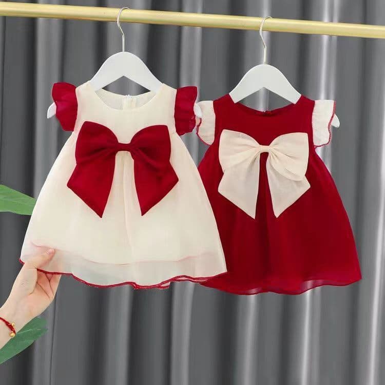 Girls Summer Dress 2025 Birthday Chinese Style Baby Princess Sleeveless Dress