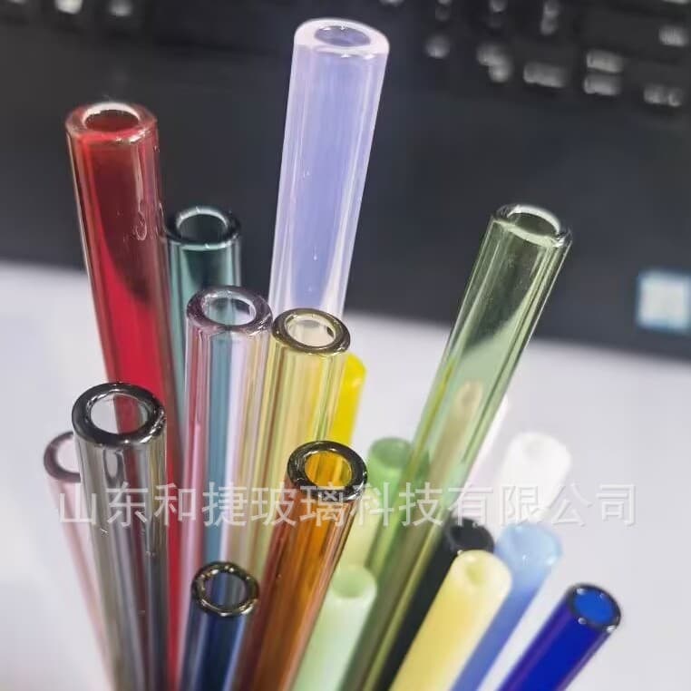 Factory direct supply 14 colors colored high borosilicate 3.3 acid salt glass tubes