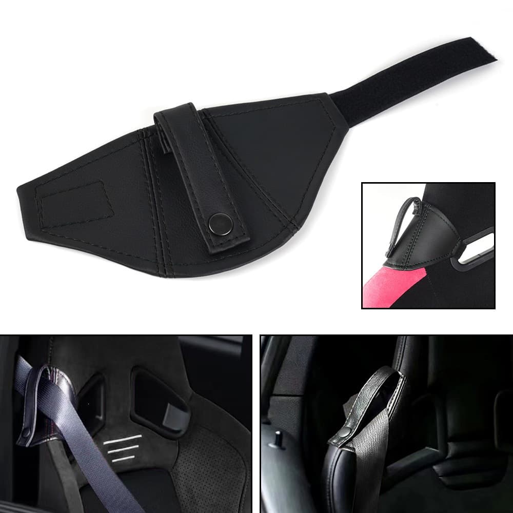 Car Racing Seat Belt Buckle Fixing Clip, Seat Belt Shoulder Clip Limiter, Seat Interior Accessories Protection Pad