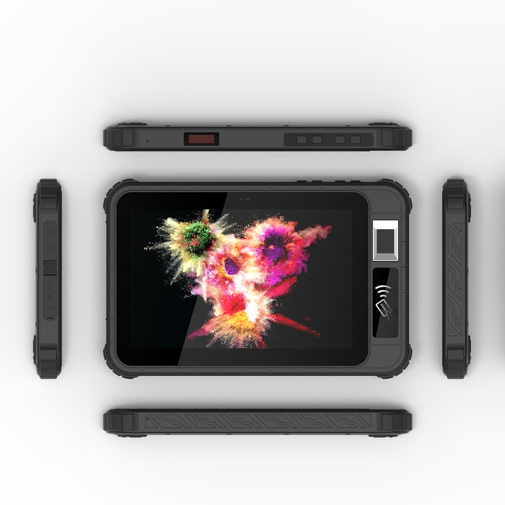 8-inch Android Rugged Tablet for Medical Paperless Signatures with Fingerprint, Facial Recognition, and NFC ID Authentication