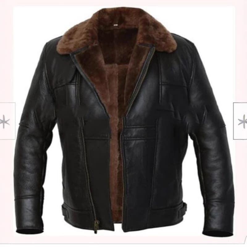 Black zipper leather jacket AliExpress best selling zipper plus velvet winter black leather jacket